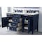 James Martin Vanities Brittany 60in Double Vanity, Victory Blue w/ 3 CM Ethereal Noctis Quartz Top 650-V60D-VBL-3ENC - alternate 5